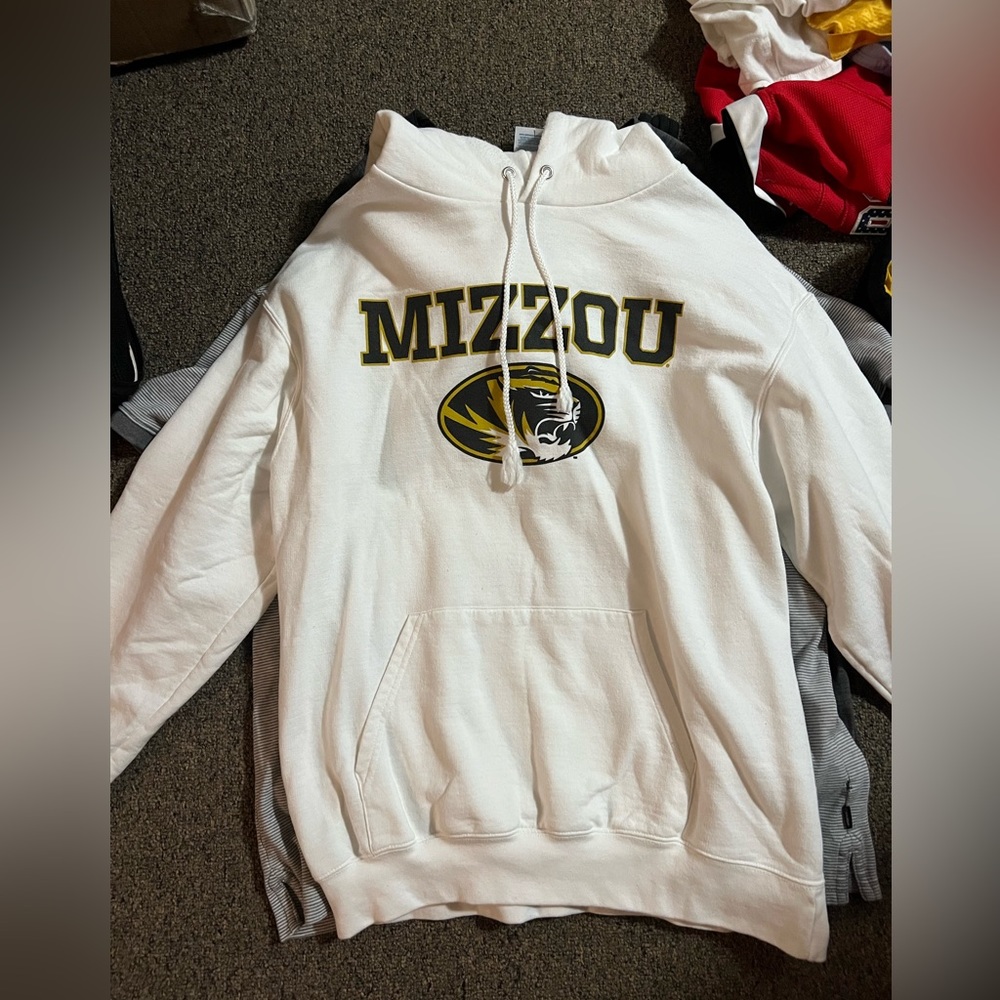 White mizzou hoodie
